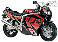 К-кт наклеек Suzuki GSX-R 1100N 1992 Ver.Red/Black
