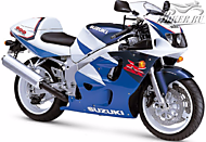 К-кт наклеек Suzuki GSX-R 600 1997 Ver.Pearl Suzuki Deep Blue