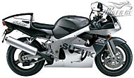 К-кт наклеек Suzuki GSX-R 600 1998 Ver.Metallic Light Chacoal  