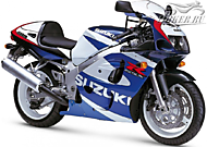 К-кт наклеек Suzuki GSX-R 600 2000 Ver.Pearl Suzuki Deep Blue