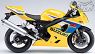 К-кт наклеек Suzuki GSX-R 600 2005 Ver.Pearl Flash Yellow