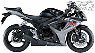 К-кт наклеек Suzuki GSX-R 600 2006 Ver.Black/Grey