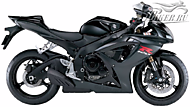 К-кт наклеек Suzuki GSX-R 600 2006 Ver.Solid Black