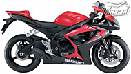 К-кт наклеек Suzuki GSX-R 600 2006 Ver.Marble Erakis Red