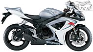 К-кт наклеек Suzuki GSX-R 600 2006 Ver.Metallic Sonic Silver