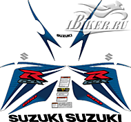 Образец наклеек Suzuki GSX-R 600 2011-2012