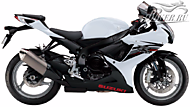 К-кт наклеек Suzuki GSX-R 600 2013 Ver.Glass Sparkle Black/Pearl Glacier White