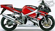 К-кт наклеек Suzuki GSX-R 750 2002 Ver.Pearl Helios Red