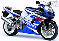 К-кт наклеек Suzuki GSX-R 750 2002 Ver.Pearl Suzuki Deep Blue