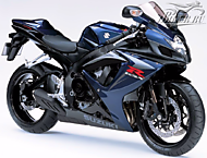 К-кт наклеек Suzuki GSX-R 750 2007 Ver.Pearl Deep Blue