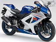 К-кт наклеек Suzuki GSX-R1000 2008 Ver.White-Blue