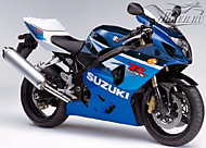 К-кт наклеек Suzuki GSX-R 600 2005 Ver.Pearl Suzuki Deep Blue/Glass Splash White