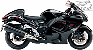 К-кт наклеек Suzuki Hayabusa GSX 1300R 2012 Ver.Glass Sparkle Black