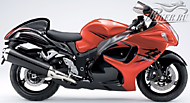 К-кт наклеек Suzuki Hayabusa GSX 1300R  2008 Ver.Candy Max Orange