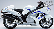 К-кт наклеек Suzuki Hayabusa GSX 1300R  2009 Ver.Glass Splash White