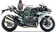 Комплект гелевых наклеек на бак Kawasaki H2/H2R