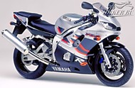 К-кт наклеек Yamaha YZF-R6 1999 Ver.Silver
