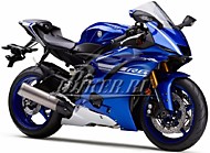 К-кт наклеек Yamaha YZF-R6 2017 Ver.Race Blue