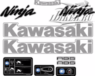 Образец наклеек Kawasaki Ninja 300 2013