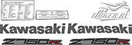 Образец наклеек Kawasaki Z750R