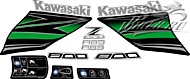 Образец наклеек Kawasaki Z800