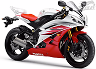 К-кт наклеек Yamaha YZF-R6 2006 Ver.Racing Red